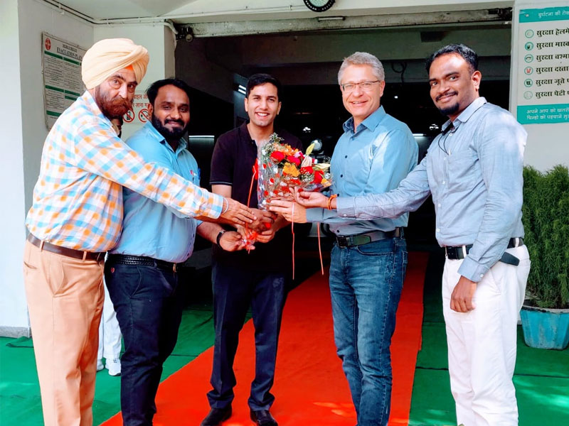 Continental AG Germany’s Head of Manufacturing Speciality tyres Mr Patrick Haarmann visited Metro Tyres Ltd Sidhrawali,Gurugram and our units in Ludhiana.